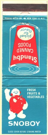 Matchbook Cover - SNOBOY Produce