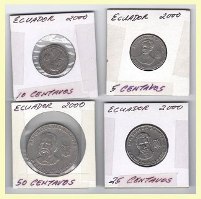 Foreign Coin – Ecuador - 4 Coins