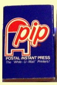 Matchbox - Postal Instant Press (PIP) Safety Matches