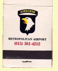 Matchbook - 101st Airborne Restaurant