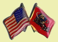 Hat Pin – 1989 National Jamboree (dual flags)