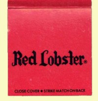 Matchbook - Red Lobster Seafood Restaurant