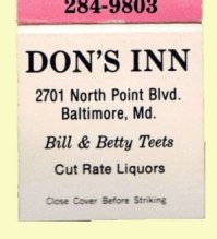 Matchbook - Don's Inn #1