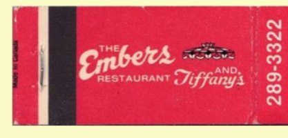 Matchbook – Embers Restaurant