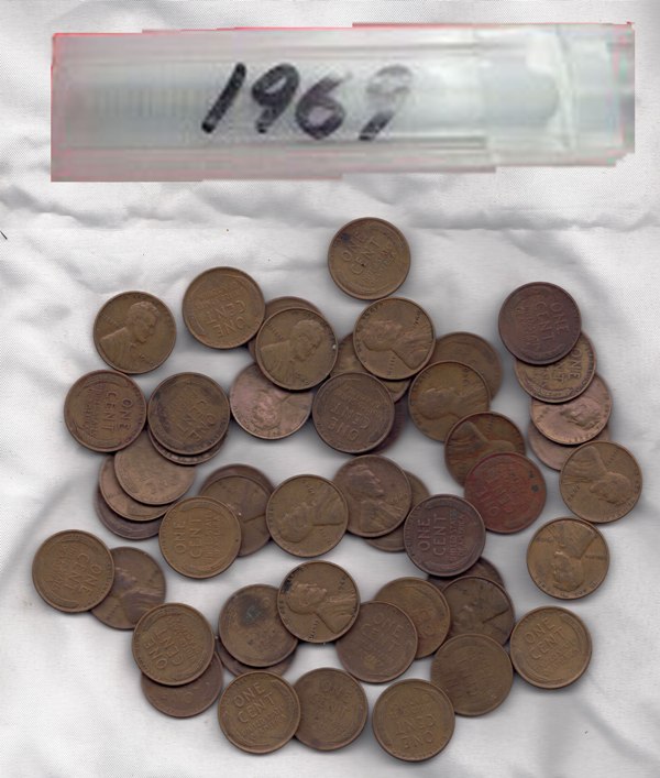 Coin - Roll of 1969P Pennies