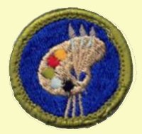 Merit Badge - Art (1972 – 2002) (Blue)