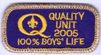 2005 Quality Unit Award - 100 percent Boys Life