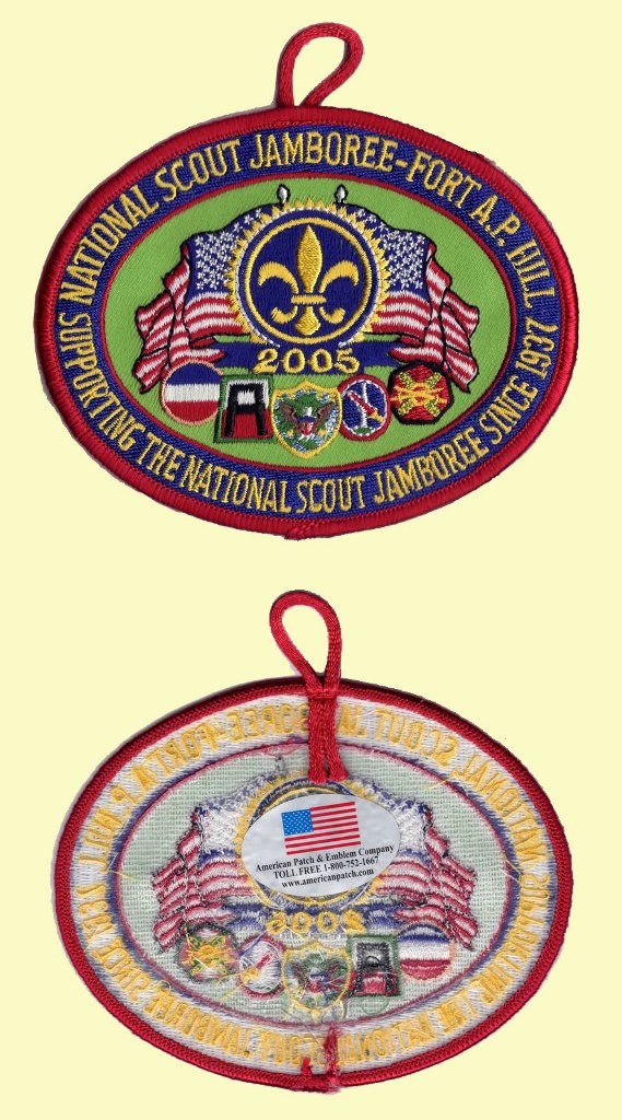 2005 National Jamboree Jacket Patch – Supporting the National Scout Jamboree