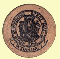 Wooden Nickel - State of “Wyoming”