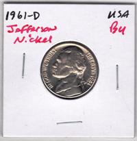 Coin - 1961D Jefferson Head Nickel