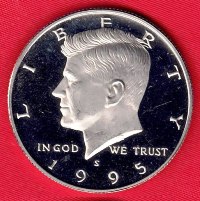 Coin - 1995S UNC Clad Kennedy Half Dollar