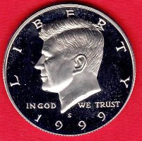 Coin - 1999S UNC Clad Kennedy Half Dollar