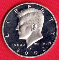 Coin - 2003S UNC Clad Kennedy Half Dollar