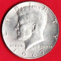 Coin - 1967 UNC Silver-Clad Kennedy Bicentennial Half Dollar