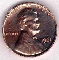 Coin – 1961 BU Lincoln Head Memorial Cent