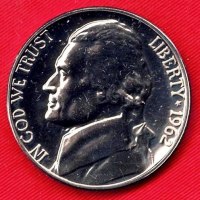 Coin – 1962 (Proof) Jefferson Head Nickel