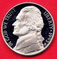 Coin – 1993S (Proof) Jefferson Head Nickel