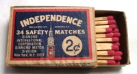 Matchbox – Independence Safety Matches