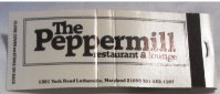 Matchbook – The Peppermill Restaurant