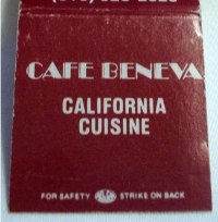 Matchbook – Café Beneva