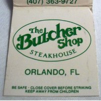 Matchbook – The Butcher Shop Steakhouse