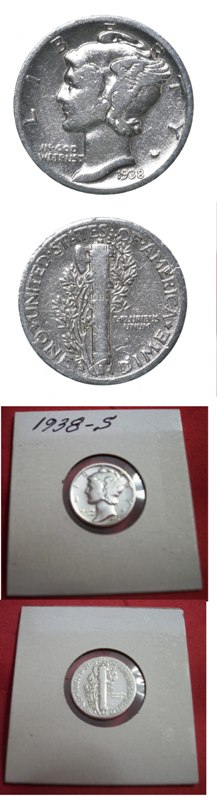 Coin - 1938S Mercury Silver Dime