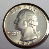 Coin - 1973 Clad BU Washington Quarter