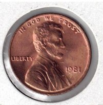 Coin – 1981 Uncirculated Lincoln Head Memorial Cent