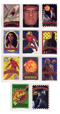 The Rocketeer 11 Card Sticker-Puzzle Trading Cards