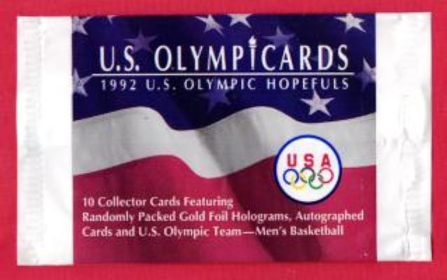 1992 US Olympic Hopefuls Trading Card Wrapper