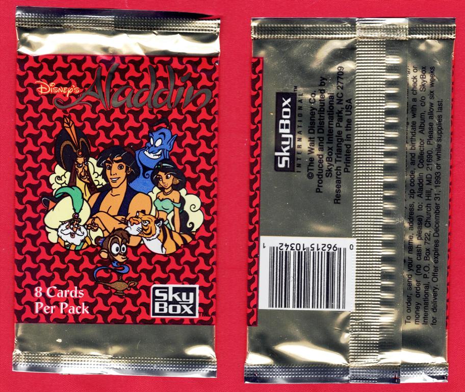 Aladdin Trading Card Wrapper (Red)