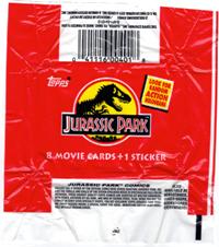 Jurassic Park Trading Card Wrapper