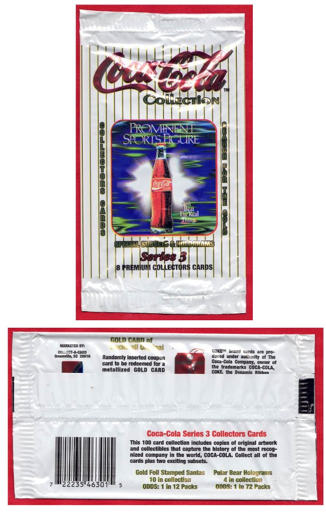 Coca-Cola - Series 3 Trading Card Wrapper (Coke Bottle)