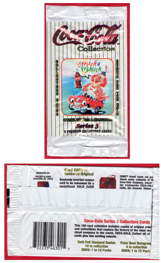 Coca-Cola - Series 3 Trading Card Wrapper (Clown)