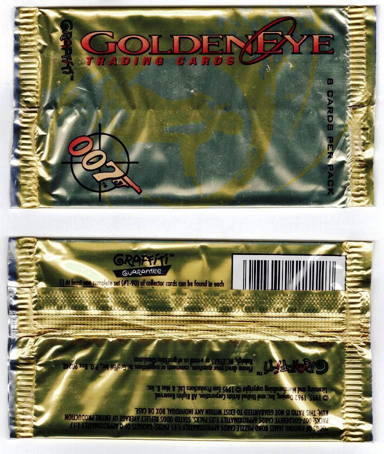 James Bond Goldeneye Trading Card Wrapper