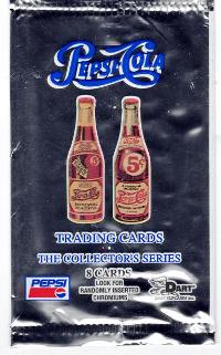 Pepsi Cola - Series 1 Trading Card Wrapper (2 old bottles of Pepsi Cola)