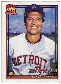 Detroit Tigers – Frank Tanana – Error Card
