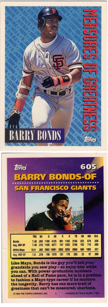 San Francisco Giants - Barry Bonds (MOG – Masters of Greatness)