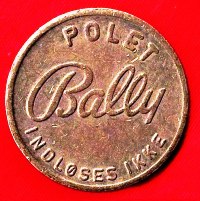 Token – Bally Polet (amusement machines) - Denmark