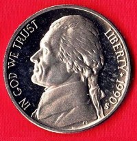 Coin – 1990S (Proof) Jefferson Head Nickel