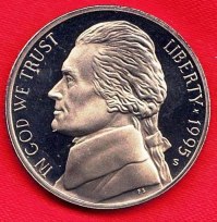 Coin – 1995S (Proof) Jefferson Head Nickel