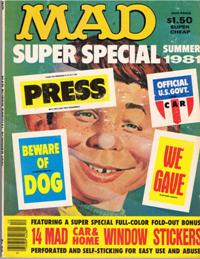 MAD SUPER SPECIAL – Summer 1981