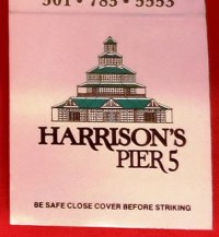 Matchbook - Harrison’s Pier 5 Restaurant (Baltimore, MD)