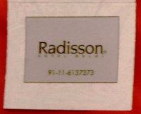 Matchbook – Radisson Hotel (New Delphi, India)