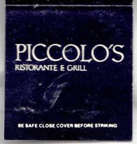 Matchbook – Piccolo’s Ristorante (Columbia, MD)