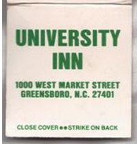 Matchbook – University Inn (Greensboro, NC)