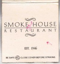 Matchbook – Smoke House Restaurant (Burbank, CA)