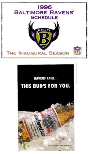 Baltimore Ravens - 1996 Football Schedule