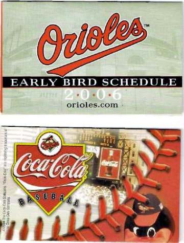 Baltimore Orioles - 2006 Schedule