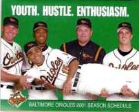 Baltimore Orioles - 2001 Schedule